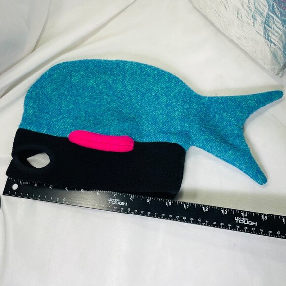 Bula Whimsical Whale Fish Mask Hat For Kids & Adults In Teal Pink Vintage - Picture 6 of 12